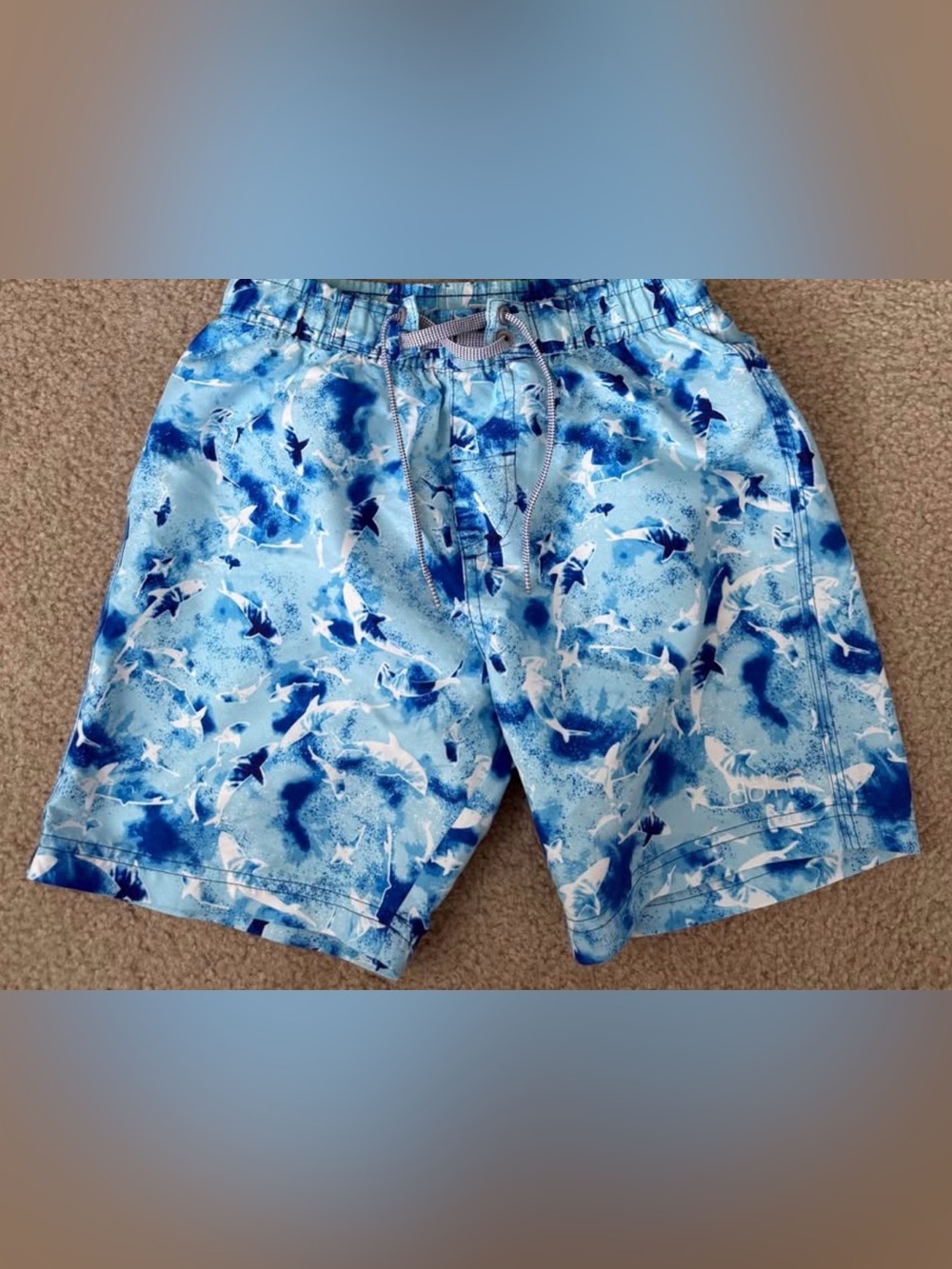 Dolfin Shark Print Swim Trunks Size 5